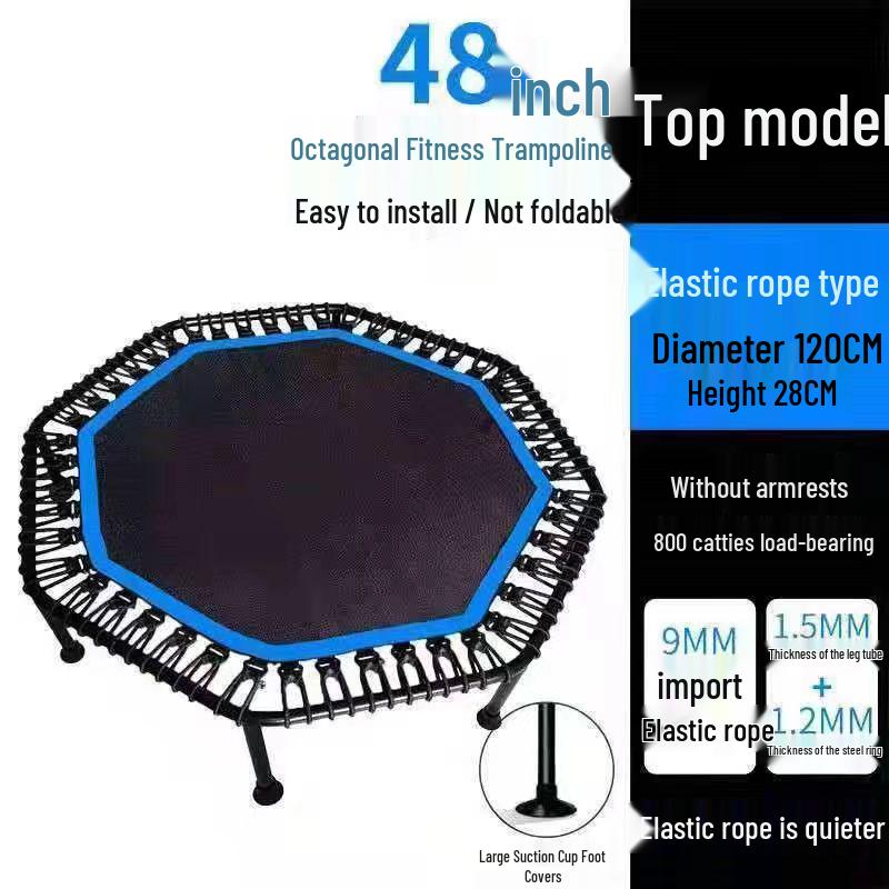 Indoor Trampoline for Kids & Adults: Compact Bouncing Bed for Home Use