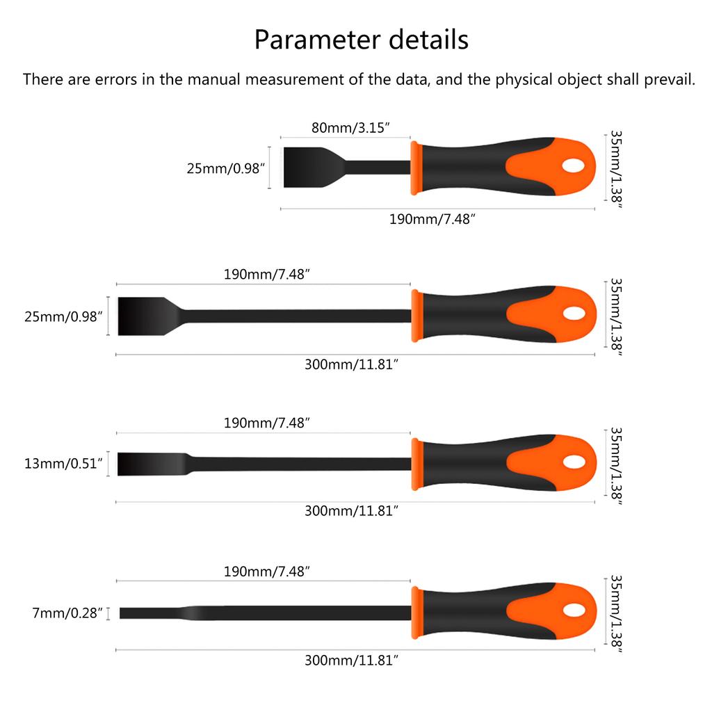 Gasket Scraper for Automotive and Home Use Blackened Finish, CR-V Steel Engine Repair TooL for Removing Stubborn Dirt