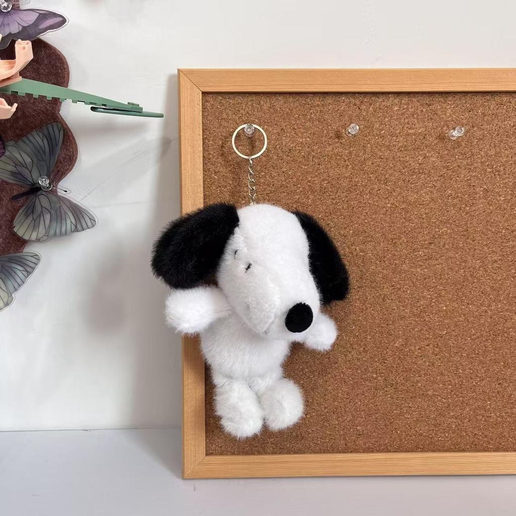 Cute Plush Dog Keychain Pendant Bag Charm Claw Machine Toy