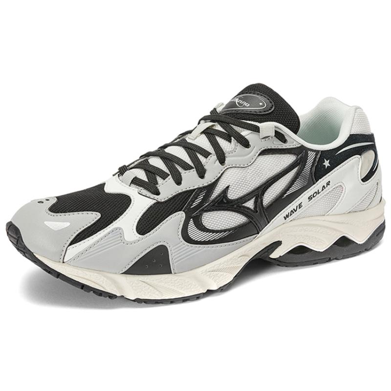 Mizuno Wave Solar Low 'Cool Grey Black White' Sneakers D1GH222308