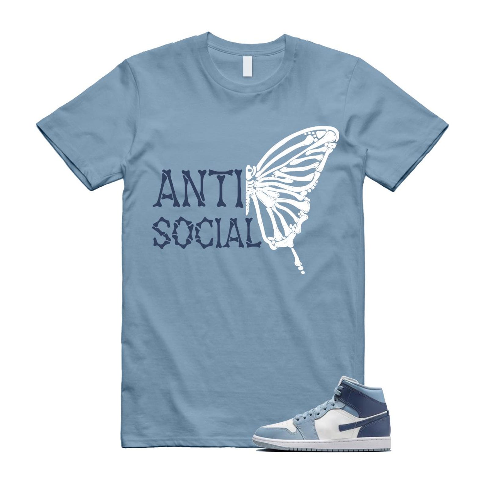 1 Diffused Blue Grey White Mid T Shirt Match ASB XL