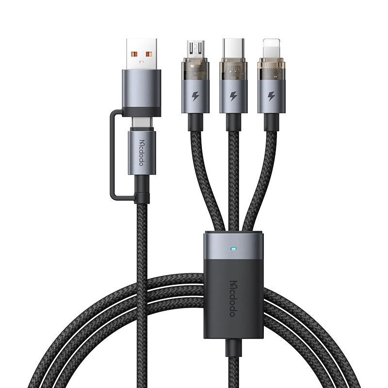 

Mai Duo Duo Jellyfish 3-in-1 Fast Charging Cable for Huawei, Apple, and Android Devices