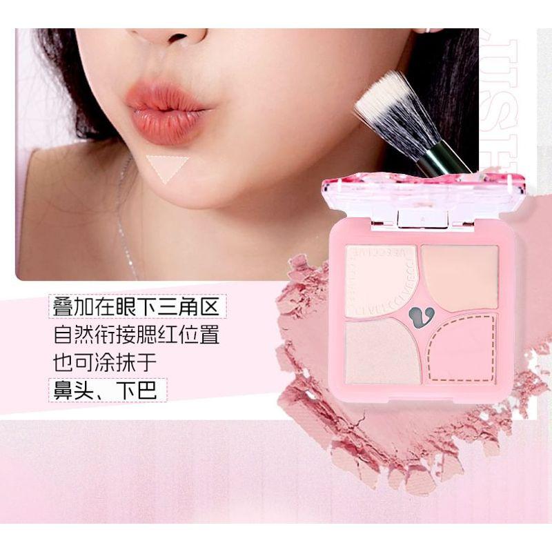 VEECCI - Pump Up Stereoscopic 4 Colors Highlight Palette