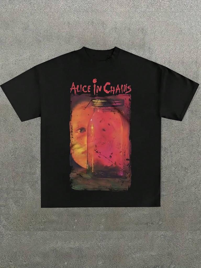 Plus Size Men's,100% Cotton Casual Printed T-Shirt,Crew Neck Short Sleeve,220g Cotton T-Shirt,For Going Out,Gift,Summer,Unisex