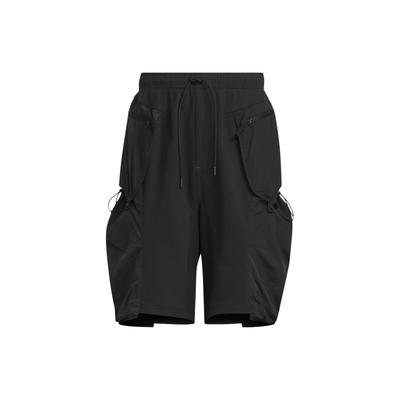 Future Style Woven Mix Shorts Plain Minimalist Workwear Loose Sports Casual Shorts Men Shorts Black JI9891