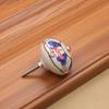 KAK 40mm Hand-painted Ceramic Drawer Knobs Porcelain Rural Cabinet Knob Cupboard Handles Mediterranean Furniture Handle Hardware