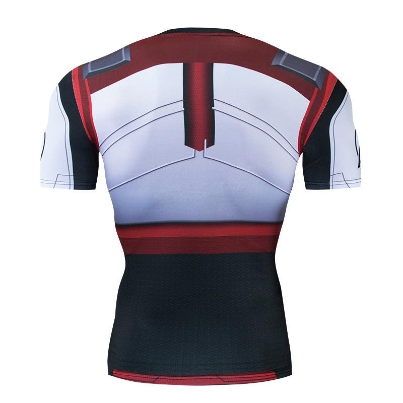 Spiderman Batman Superhero 3d Print Gym Tshirt Men Fitness Tee Compression Tops