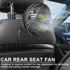 Car Fan For Rear Seat Passenger 3 Speeds Car Seat Headrest Fan For Kids Quiet Automotive Air Conditioning Cooler For Sedan