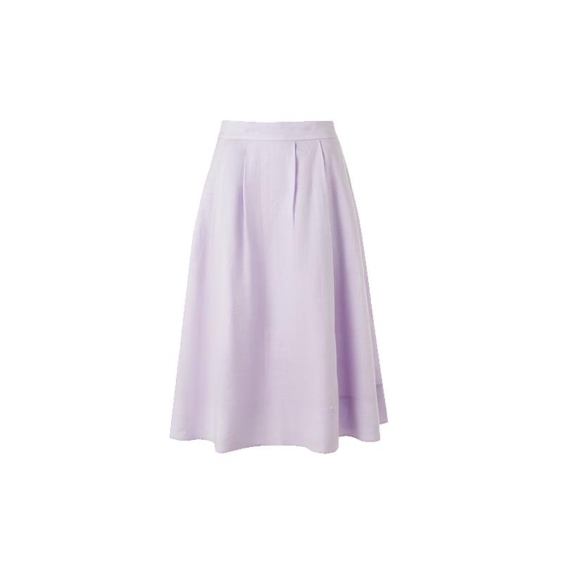 LANCY YAO 25 Series Ramie Printed A-Line Skirt