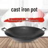 Traditioneller Gusseisen-Wok mit Doppelgriff