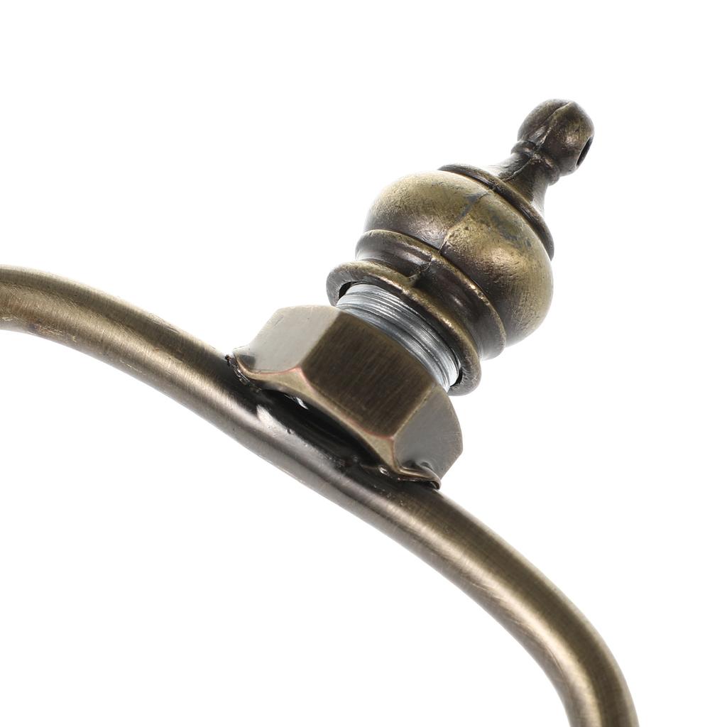 1Pcs 8 Inch Bronze Lamp Harp Holder Metal Horn Lamp Frame for Table Floor Lampshade Bracket Robust Decorative Light Stand