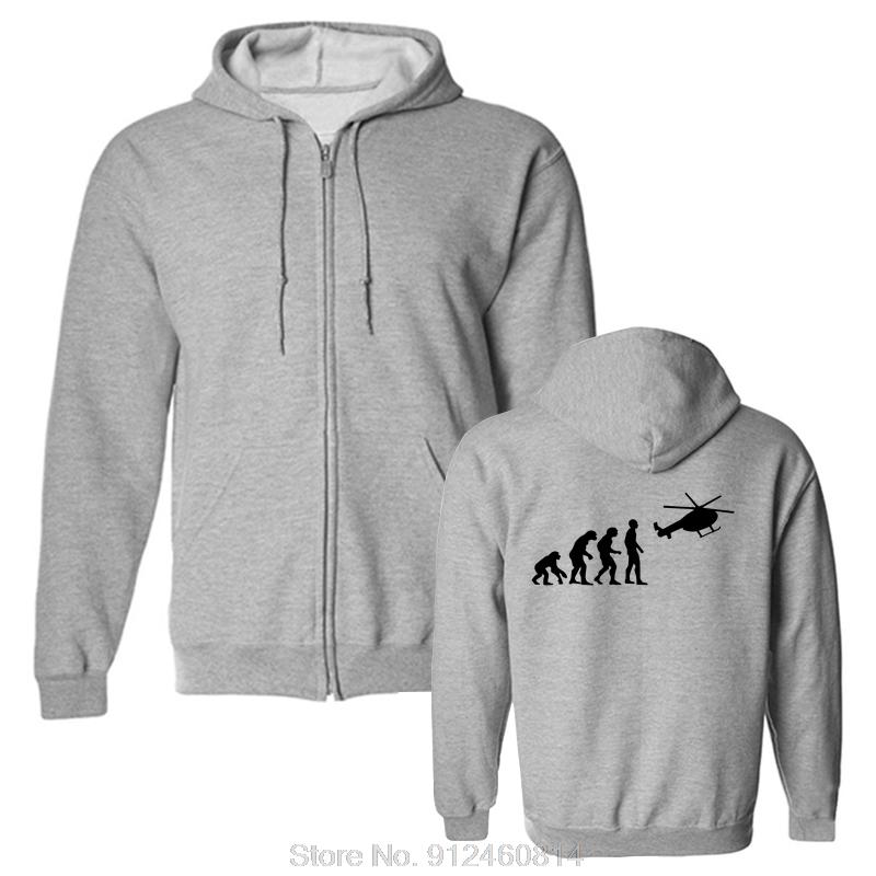 Fashion Hoodie Cotton Men Design Hoody Funny Printed Evolution Helicopter Pilot Christmas Present Joke Cool Pullover Sweatshirt