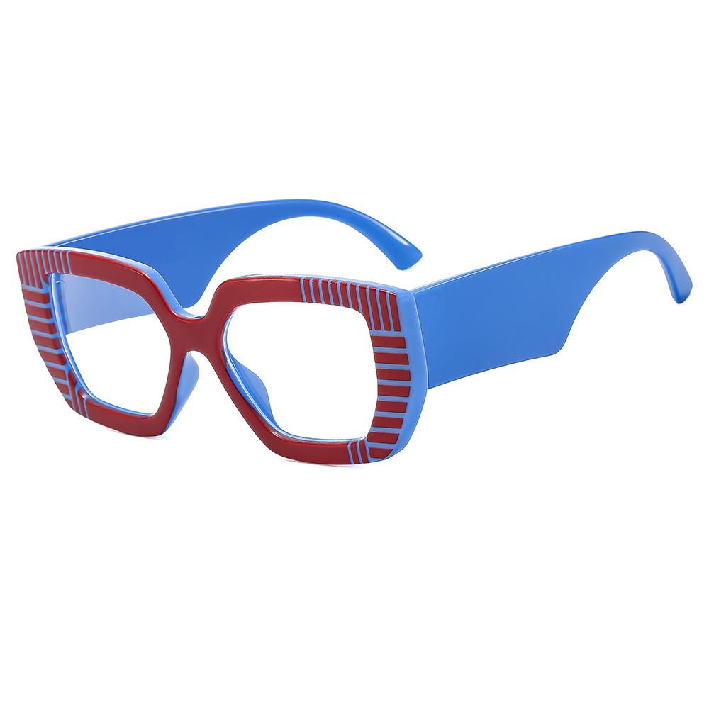 

Irregular Thick Border Frame Hyperopic Photochromic Anti Blue Light Women Sunglasses Presbyopic Astigmatism Prescription Glasses Single Version&1.56&None синий