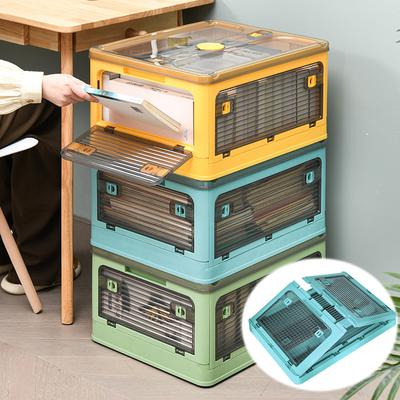Transparente Aufbewahrungsbox aus Kunststoff mit fünf Türen, faltbar, um Bücher für Studentenkleidung zu verstauen