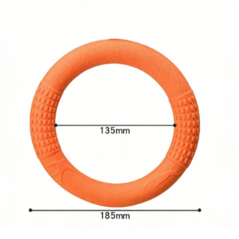 

Dog Ring Toys Indestructible Chewing Flying Floating Training Tools Fetch for Small Medium Large Dogs Throwing Catching Flying помаранчевий