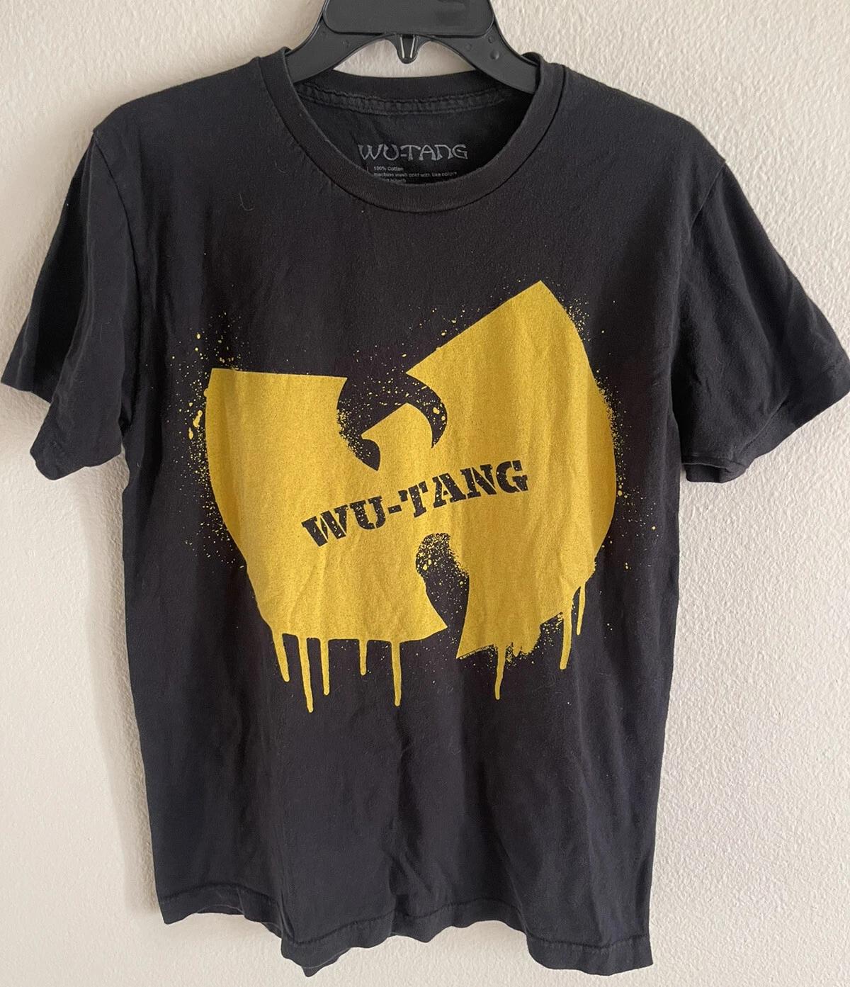 

Футболка Wu-Tang с аэрозольной краской 100% хлопок Мужские футболки Топ Мужской Размер M Рэп-группа Хип-Хоп Графический Логотип 4XL