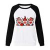 Damenmode Lässig Print Rundhals Langarm Sweatshirt Locker Sportlicher Pullover