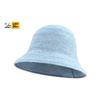 Casual Solid Color Bucket Hat Korean Style Foldable Visor Hat Breathable Knitted Sun Protection Hat For Women