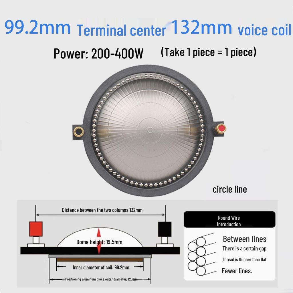 High-Frequency Voice Coil Diaphragm Repair Parts: 25-75 Core Round Flat Wire