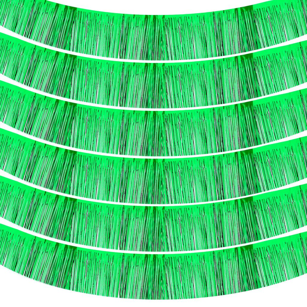 3/4/6pcs Foil Fringe Garland 10 Feet Metallic Tinsel Streamers Fringe Banner Wall Hanging Curtain Backdrop for Decoration