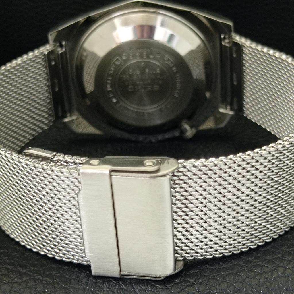 VINTAGE SEIKO 5 AUTOMATIC 6119B JAPAN MENS WHITE COLOR DIAL WATCH a702360-5 R124-a702360