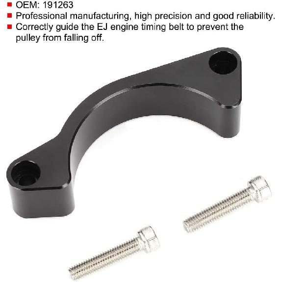 

Engine Timing Belt Guide, 191263 Timing Belt Kit Aluminum Alloy Timing Belt Deflection Guide Timing Components Fit For Engine EJ20 / EJ25, for Subaru