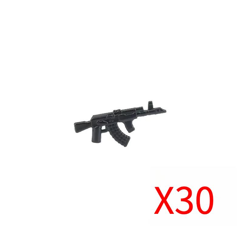 Military Soldiers Figures Weapons Building Blocks Accessories Two-color Guns Assault Sniper Rifles M16 M4 Model Bricks Toy Gift