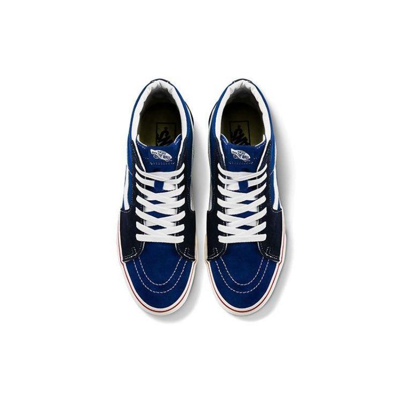Vans SK8 unisex high-top skate shoes blue and black VN0A4U3C2ND
