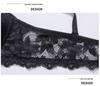 Cross Lace Half Cup Underwire Bra for Enhanced Lift and Shape 911Bra