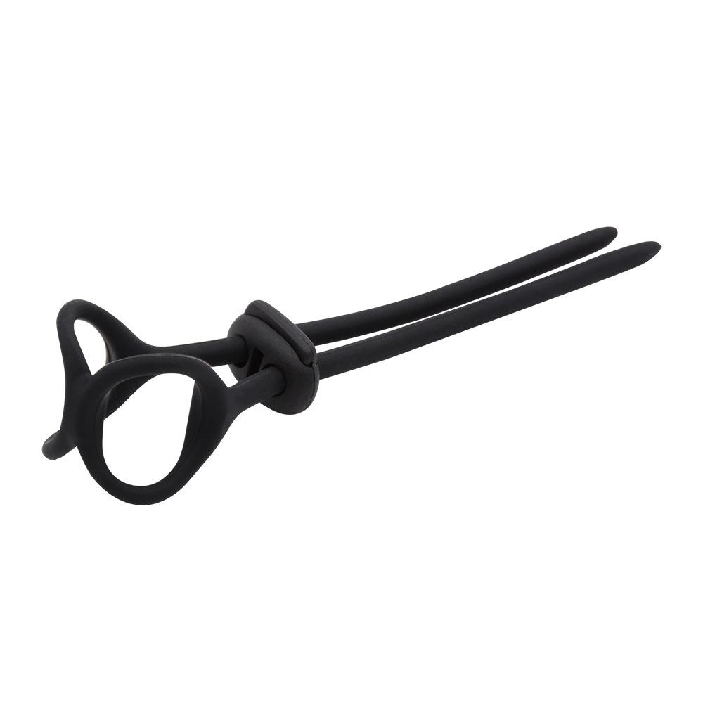 Men's Silicone Ring Delay Horseshoe Ring Prepuce Blocking Ring 8-Word Ring Soft Sex Adult Supplies