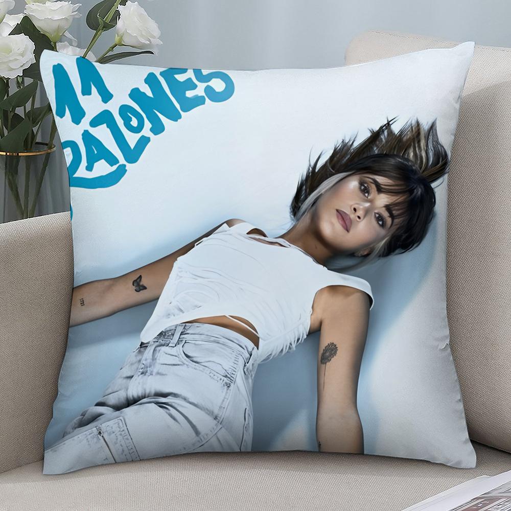 Singer A-Aitana Alpha Pillow Case Short Plush Pillow Covers Sofa Decorative Gift Home Double-sided Printing Cushion Cover
