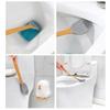 Moderne Toilettenbürste für Zuhause, leicht zu reinigen und langlebig, Badezimmerreiniger mit flexiblem Silikonbürstenkopf