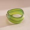 Bohemian Irregular Wide Bracelet Minority Design Colorful Hand Ring Temperament Resin Bangle  Girls