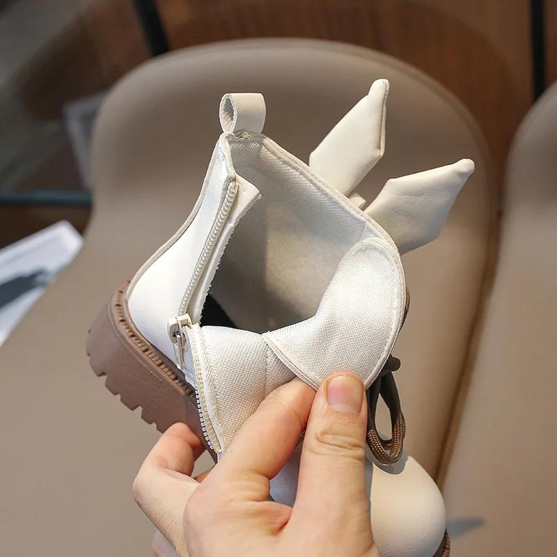 Zapatos Niña Girls' Shoes 2024 Winter New Fashion Girls' Boots Cute All Match Ankle Boots Casual Boys' Kids Shoes Women's Boots