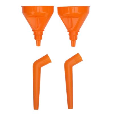 2 Sets Oil Filling Funnel Wide Mouth Long Durability Convenient Easy To Use Gasoline Funnel for