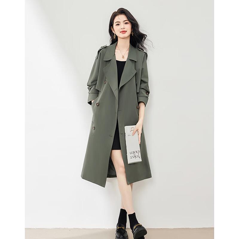 Elegant Mid-Length Women's Trench Coat