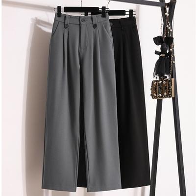 2024 Plus Size Μακρύ Παντελόνι Γυναικείο Ελαστικό Casual Loose Ψηλόμεσο Μασίφ Φαρδύ Παντελόνι Basic Παντελόνι Φαρδύ Παντελόνι 5XL