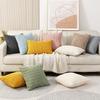 Durability Corduroy Cushion Cover with Invisible Zippered Close Enhances Any Decors Styles Standard Size 45x45cm