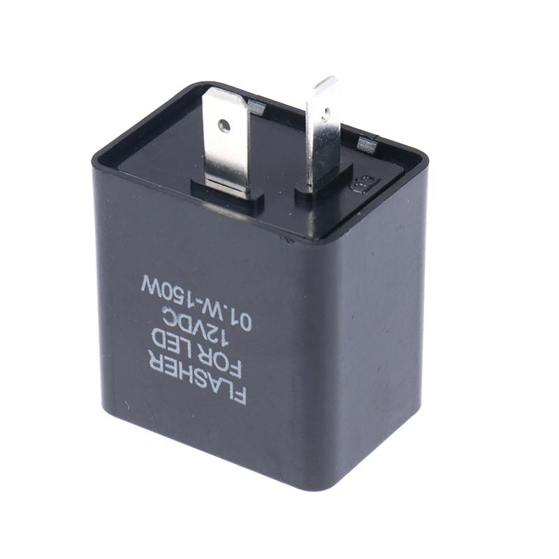 2 Pin Motorcycle Led Flasher Relay 12V Turn Signal Light Blinker Flasher Relay