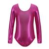Elastic Dance Leotards Long Sleeve Ballet Dance Outfit Girls Gymnastics Leotards  Performance