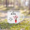 French Print Mugs Creative Coffee Cups Drinks Water Enamel Cup School Handle Drinkware Gifts for Maitresse/Maitre/Atsem/Aesh/Avs