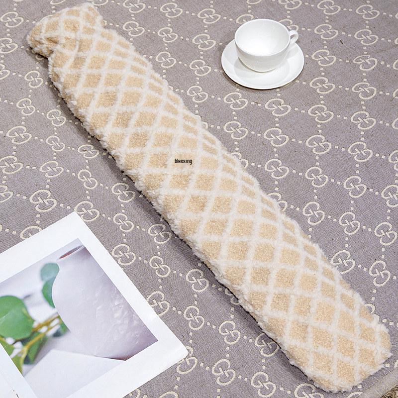 Extra-Large Plush Hot Water Bottle for Foot Warming - Ideal for Students & Dorms