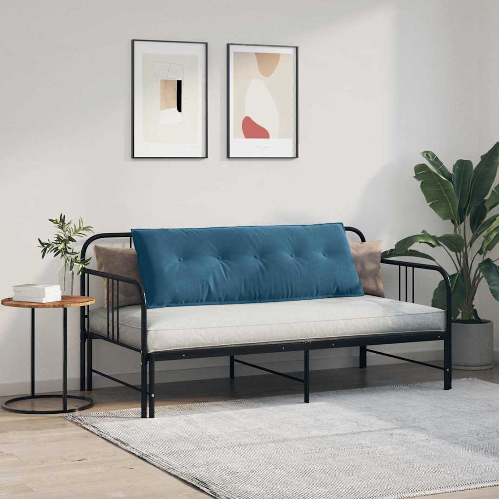 Back Pillow Blue 140 x 50 cm Cord Fabric