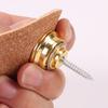 2Pcs Guitar Strap Lock Guitar Strap Button Set Metal Strap Lock Flat Mushroom Head for Acoustic Electric Guitar Ukulele
