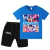 WA1230 Kids Boys Girls Kpop Rumi Zoey Mira Sajaboys Print Short Sleeves T-shirt Shorts Pants Sets