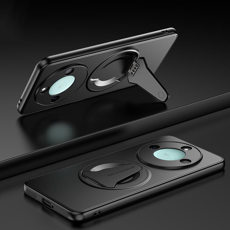 KEYSION Magnetic Phone Case for HONOR X9d 5G X9c Smart Metal Paint Upright Kickstand Shockproof Cover for Honor Magic 8 7 Lite 5G