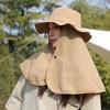 Fashion Wide Brim Shawl Fisherman Hat Breathable Bow Hiking Bucket Hat Sunscreen Elastic Mountaineering Cap Camping