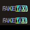 Divertente FALSO TAXI Auto Auto Adesivo FakeTaxi Decalcomania Dell'emblema Vinile Adesivo Universale Per BMW Ford Toyota VW Honda Kia Opel Kia