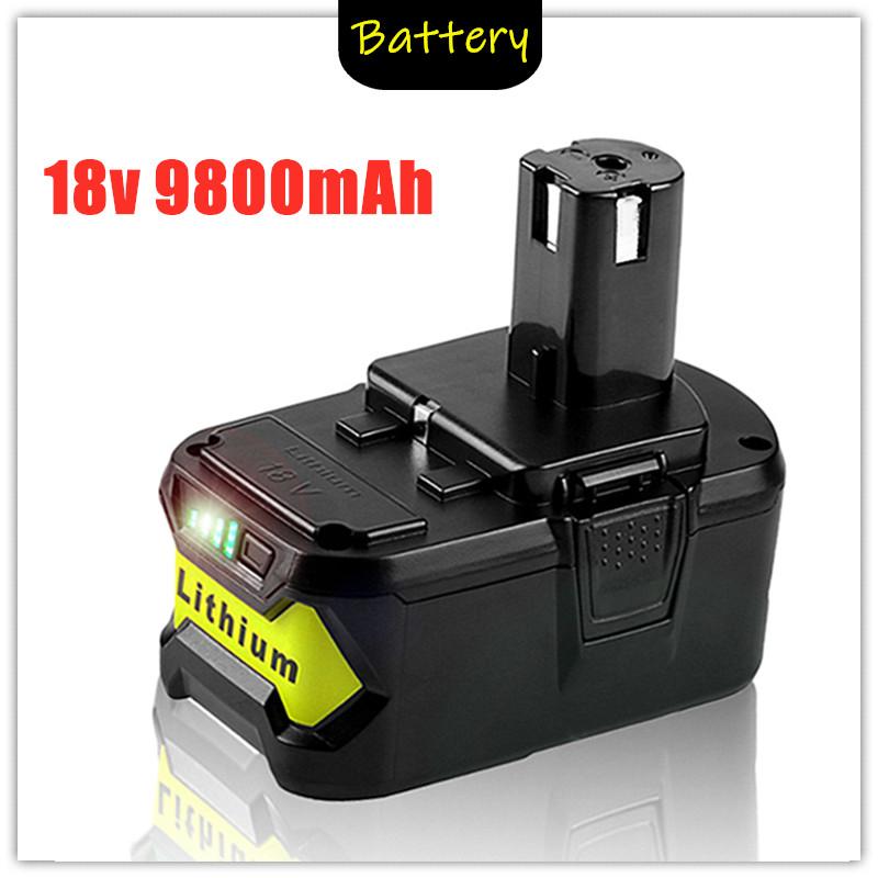 18V Li-Ion Rechargeable Battery for Ryobi Cordless Electric Tools BPL1820 P108 P106 P105 P103 RB18L50 Garden Mower Electric Saw
