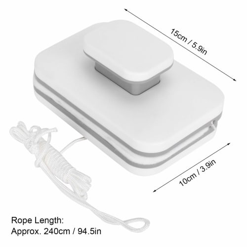 Professional Window Cleaning Tool for Double-Sided Window Cleaning, Magnetic Glass Wiper, Labor-Saving, Magnetic Window Cleaner with Safety Rope To Pr